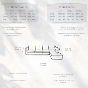 Sala modular Rossini/ Rossini sectional sofa