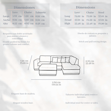 Sala modular Roxana/ Roxana sectional set