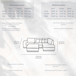Sala modular Roxana/ Roxana sectional set