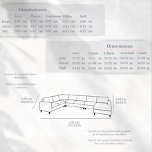 Sala modular Giselle/ Giselle sectional sofa