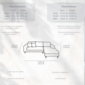 Sala Modular Jhoanna/ Jhoanna sectional sofa