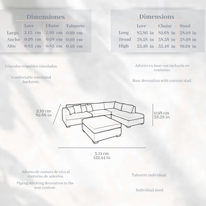Sala modular Valeria/ Valeria sectional sofa