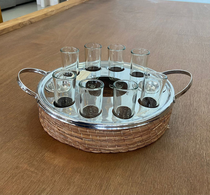 Tequilero Grande pino y acero/ Pine and stainless big tequilero