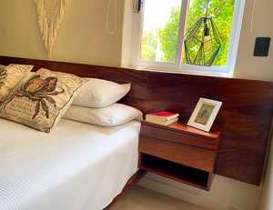 TULUM - Recámara con buró flotante – Bedroom with a floating nightstand