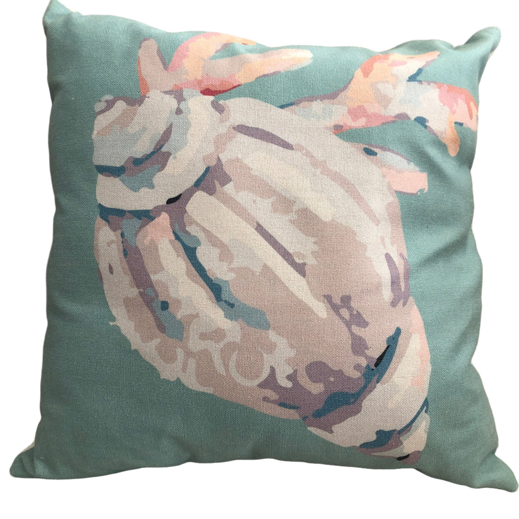Cojín Decorativo Caracoles Turquesa // Turquoise Seashells Pillow
